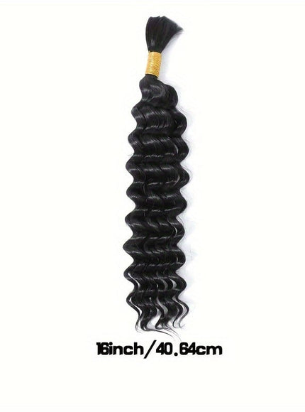 KissIcon Deep Wave Bulk Hair 50g Braiding Extensions