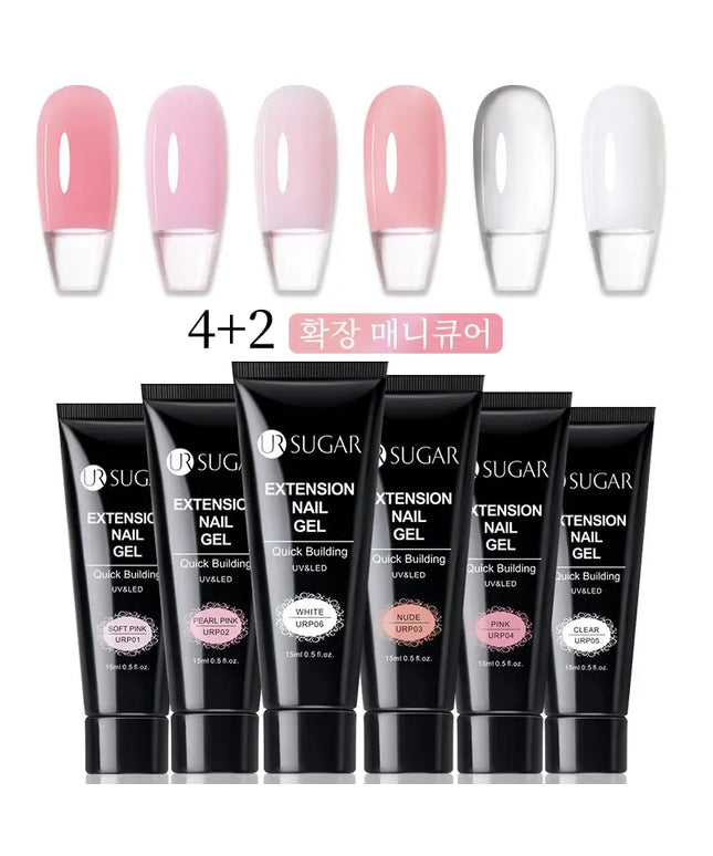 KissICON 49154-7 KissIcon UR Sugar Nail Gel Set 6Pcs 15ml