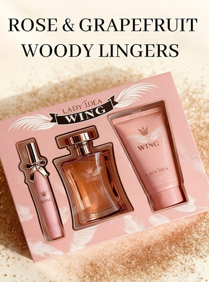 KissICON 3-Piece Gift Set Holiday 3pc Perfume – Gift Warming Fragrance