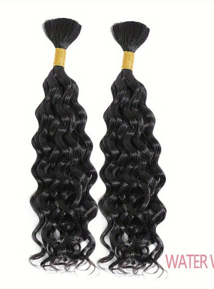 KissIcon Deep Wave Bulk Hair 50g Braiding Extensions