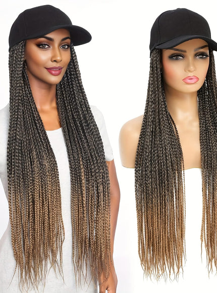 KissIcon TOMO Cap Wig 24In Box Braids Ombre