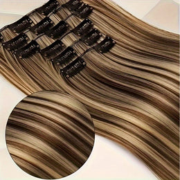 KissICON 4H27 / 24inch KissIcon Six Piece Set Clip In Hair Extensions