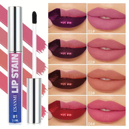 KissICON 4PCS(01+02+03+04) Vibrant Tearoff Matte Lip Gloss Longlasting Waterproof