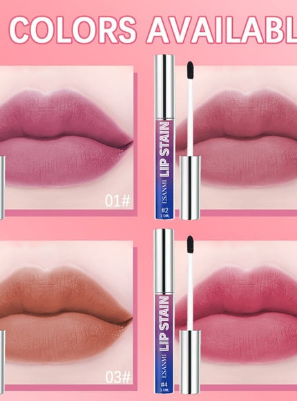 KissICON 4PCS(01+02+03+04) Vibrant Tearoff Matte Lip Gloss Longlasting Waterproof
