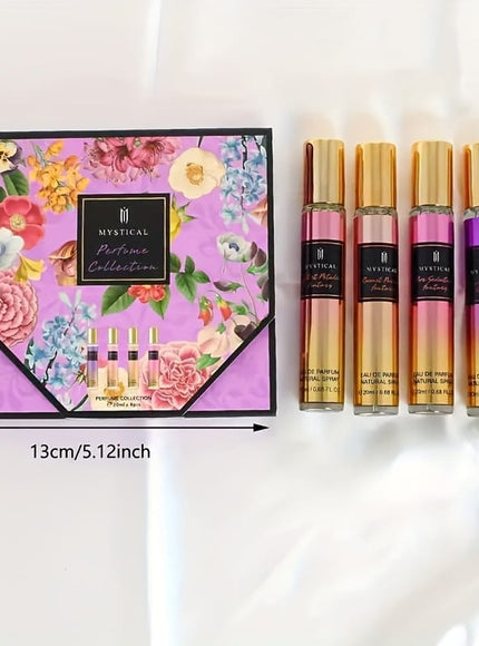 KissICON 4pcs / 80ml Mystical Floral Perfume – Longlasting Fragrance Her