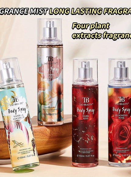 KissICON 4pcs Irresistible Charm 4pc Body Hair Perfume – Spray