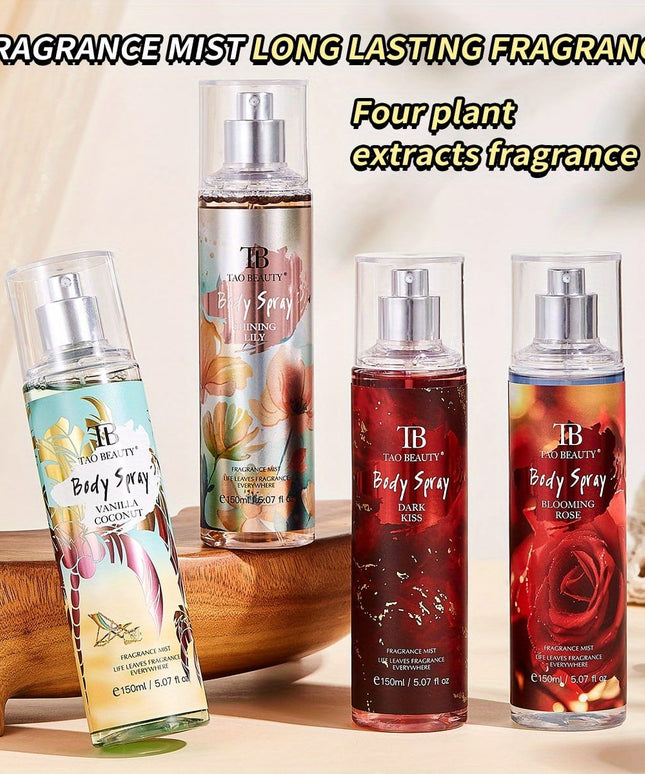 KissICON 4pcs Irresistible Charm 4pc Body Hair Perfume – Spray
