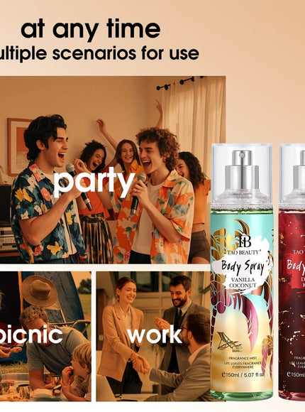 KissICON 4pcs Irresistible Charm 4pc Body Hair Perfume – Spray