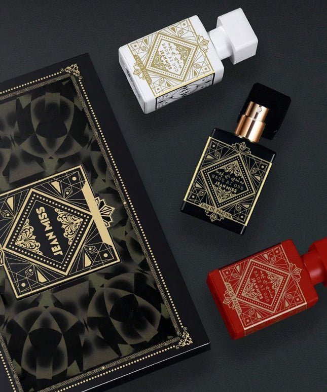 KissICON 4pcs Woody Fragrance Perfume – Three-piece Gift Natural