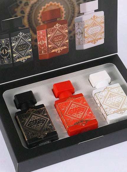 KissICON 4pcs Woody Fragrance Perfume – Three-piece Gift Natural