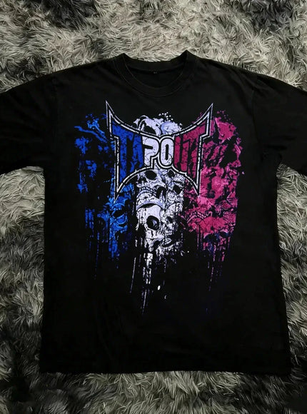 KissICON 4XL / 3 Y2K Tapout Graphic Tee Vintage 90s Summer Streetwear