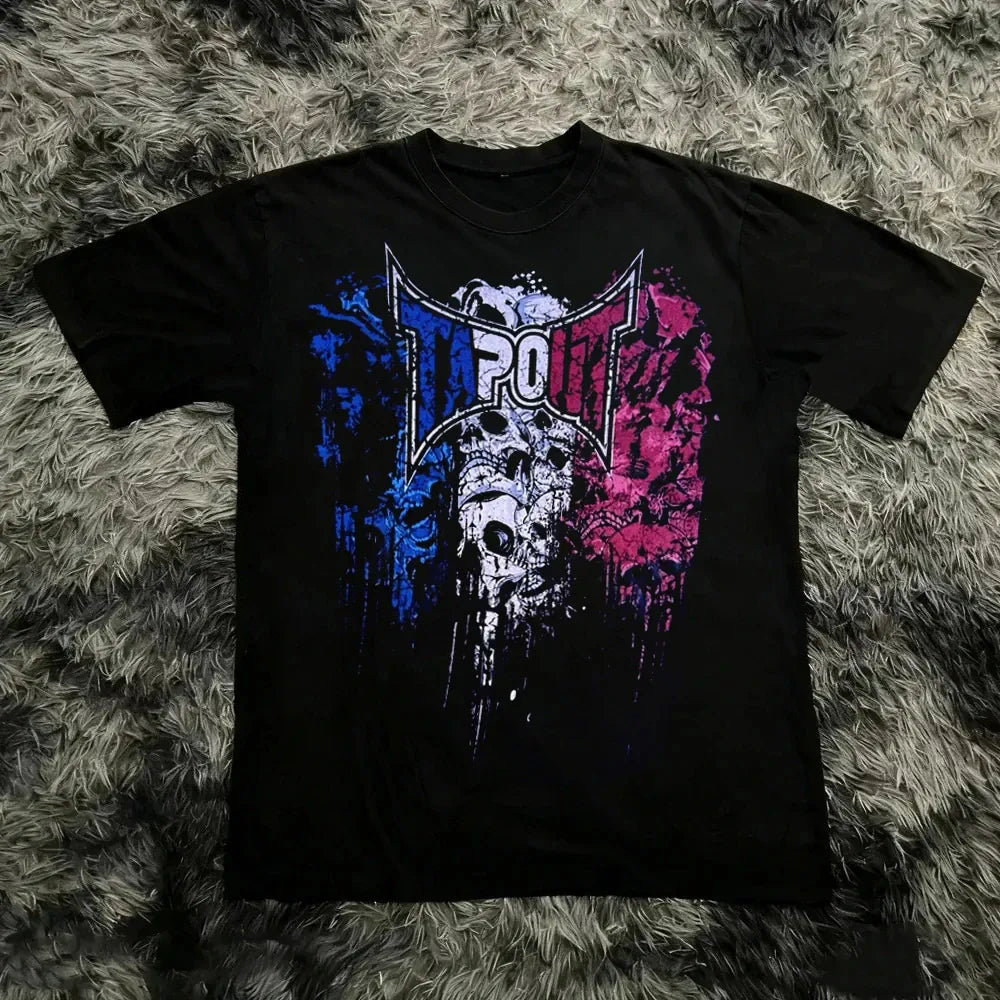 KissICON 4XL / 3 Y2K Tapout Graphic Tee Vintage 90s Summer Streetwear