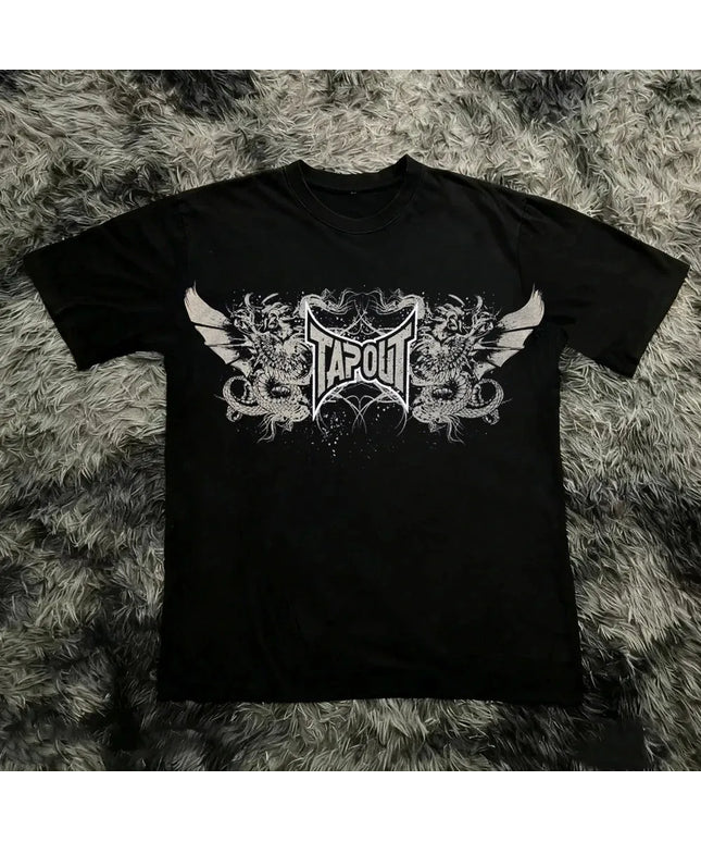 KissICON 4XL / 7 Y2K Tapout Graphic Tee Vintage 90s Summer Streetwear