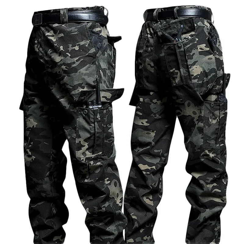 KissICON 4XL / anyemicai Mens Durable Breathable MultiPocket Stretch Cargo Hiking Pants