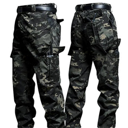 KissICON 4XL / anyemicai Mens Durable Breathable MultiPocket Stretch Cargo Hiking Pants
