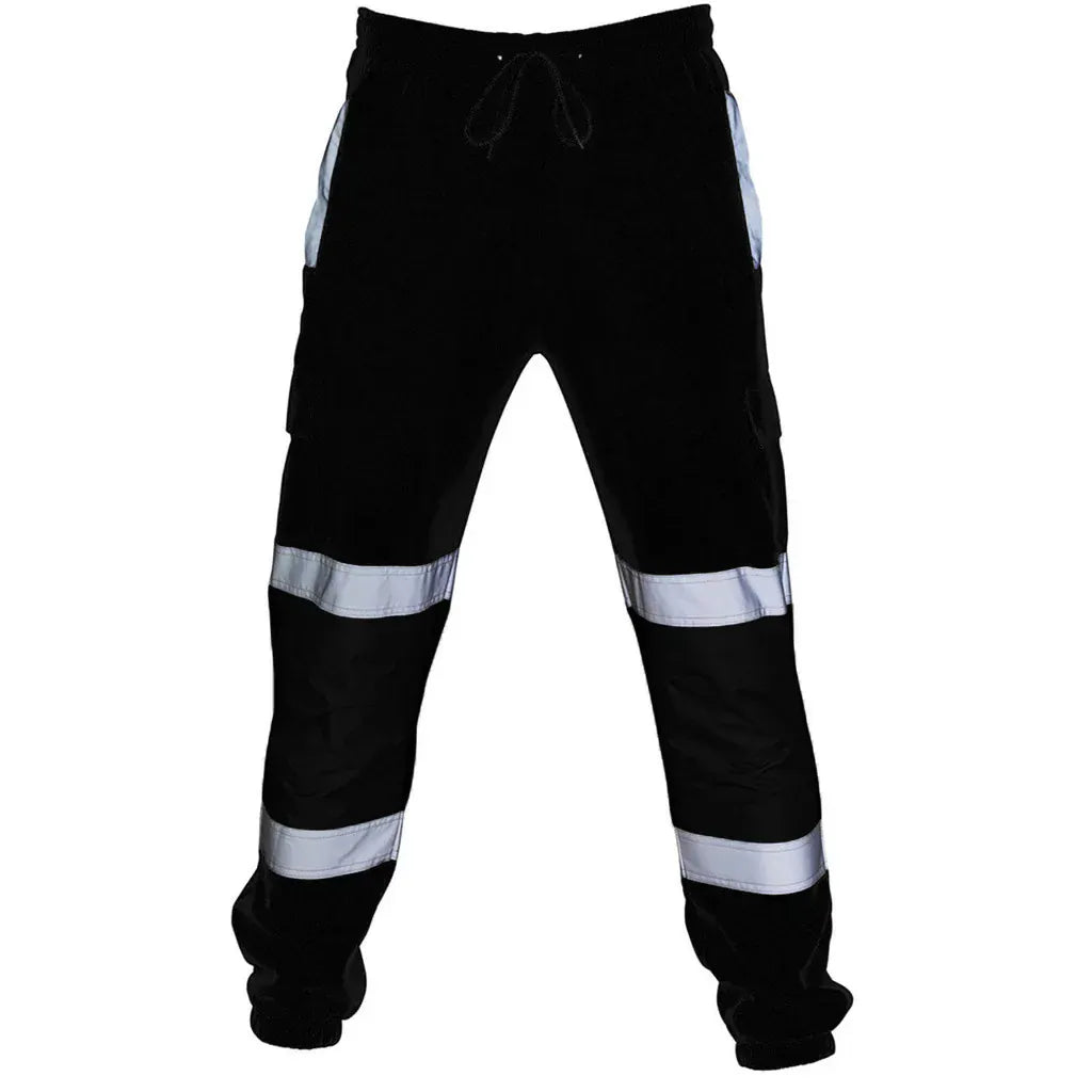 KissICON 4XL36 / Image Color Mens Reflective Striped Safety Work Joggers