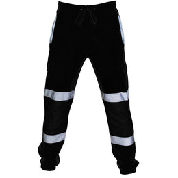 KissICON 4XL36 / Image Color Mens Reflective Striped Safety Work Joggers