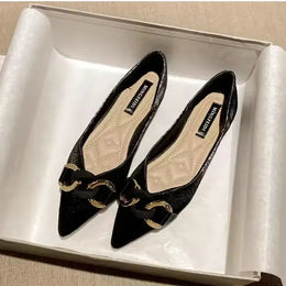 KissICON 5 / 31 Flat Shoes for Women Spring Summer New Metal