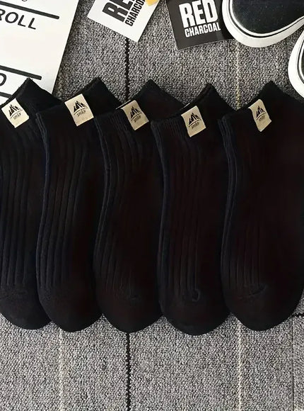 KissICON 5 Black / One Size Soft  Comfy Mens Outdoor Sports Fitness Socks 510 Pairs