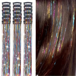 KissICON 5 Colors / 20inch KissIcon 18Pcs Sparkling Tinsel Extensions - Ideal Gift