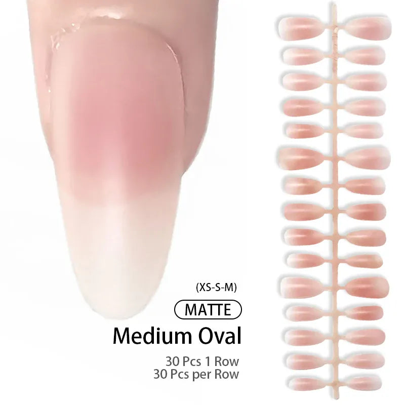 KissICON 5 KissIcon Matte Nude Fake Nails - Full Cover