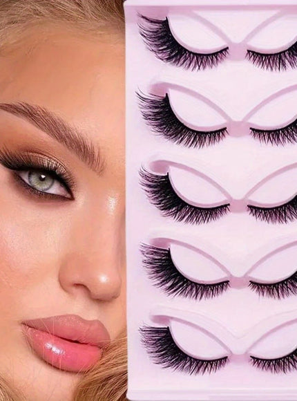 KissICON 5 Pairs Cat Eye Lashes KissIcon 5 Pairs Glamorous Cat Eye Lashes -