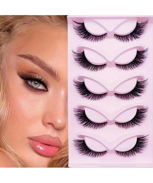 KissICON 5 Pairs Cat Eye Lashes KissIcon 5 Pairs Glamorous Cat Eye Lashes -