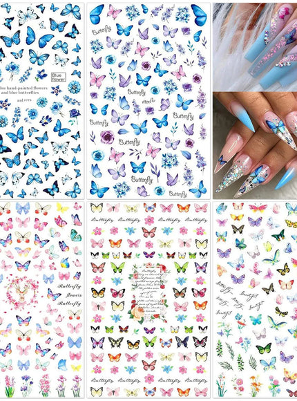 KissICON 5 pcs KissIcon Nail Art DIY Kit - Glitter Stickers