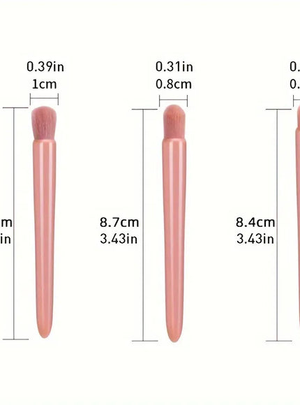 KissICON 5 Piece Mini Makeup Brush Set With Mirror