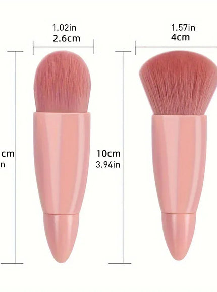 KissICON 5 Piece Mini Makeup Brush Set With Mirror
