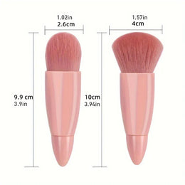 KissICON 5 Piece Mini Makeup Brush Set With Mirror