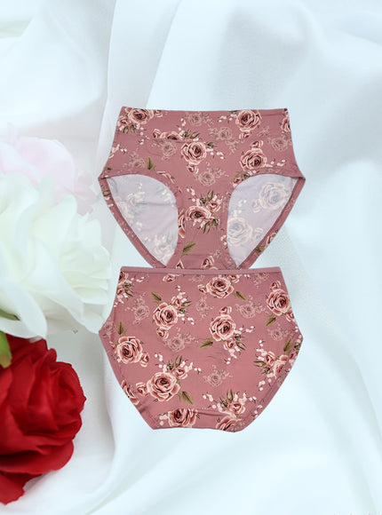 KissICON 5 Rose Print Comfy Underwear Set