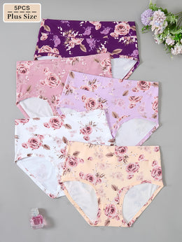 KissICON 5 Rose Print Comfy Underwear Set