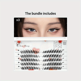 KissICON 5 Rows*3 KissIcon 3D Fluffy Eyelashes Self Adhesive - Beginner
