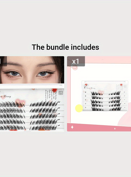 KissICON 5 Rows+5 Rows Short KissIcon 3D Fluffy Eyelashes Self Adhesive - Beginner