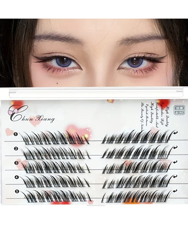 KissICON 5 Rows KissIcon 3D Fluffy Eyelashes Self Adhesive - Beginner