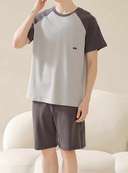 KissICON 5 / XXL for 70-80kg Cool Cotton ShortSleeve PJ Set for Young Men