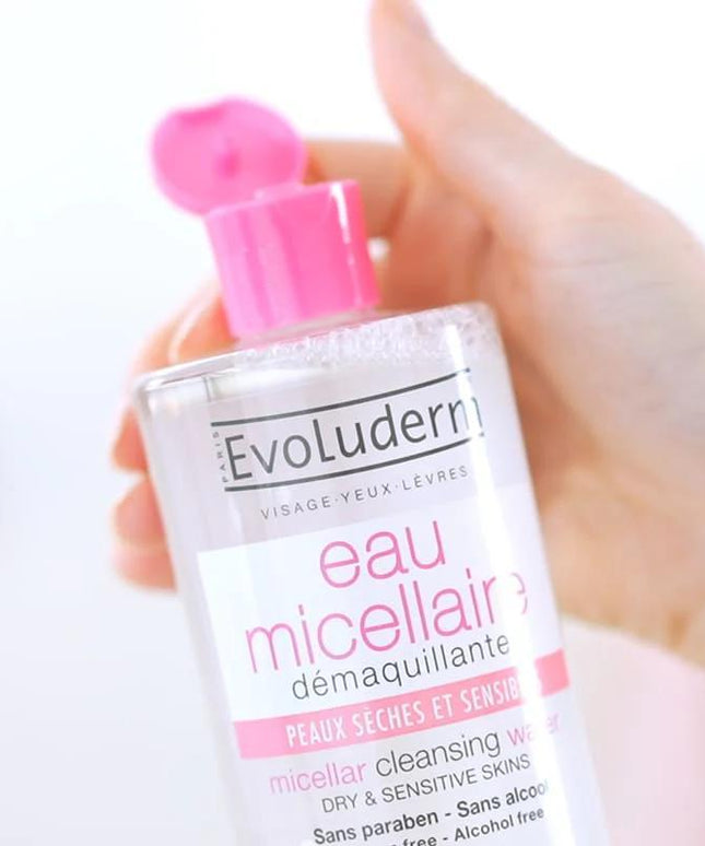 KissICON 500 Ml Evoluderm Gentle Cleansing Water Dry Sensitive