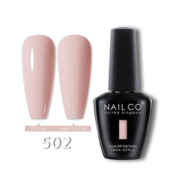KissICON 502 💋 Nailco 15ml Translucent Gel Polish-Natural Resin Formula