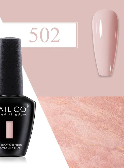 KissICON 502 💋 Nailco Red Gel Polish - Lasting Soak