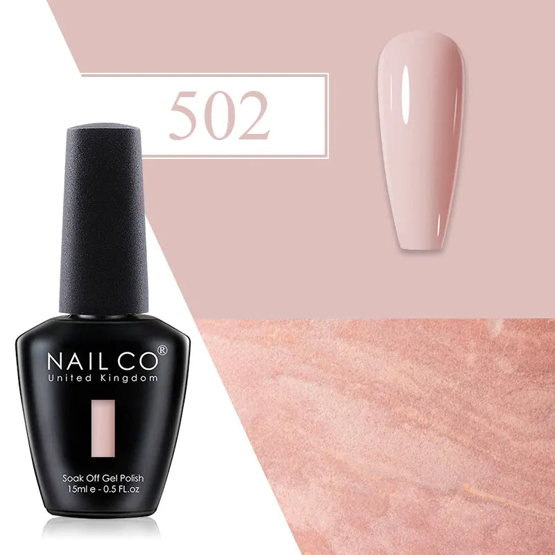 KissICON 502 💋 Nailco Red Gel Polish - Lasting Soak