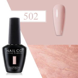 KissICON 502 💋 Nailco Red Gel Polish - Lasting Soak
