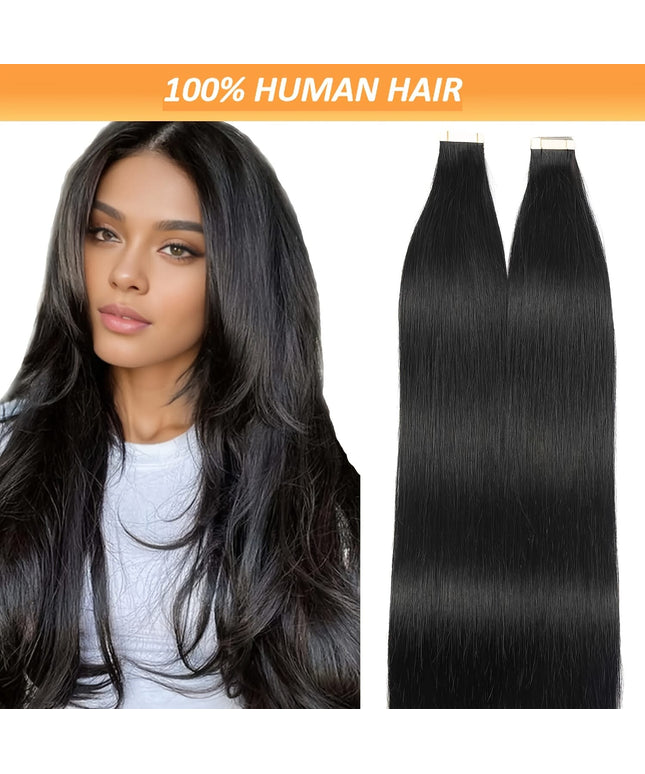 KissIcon Tape-In Straight Hair Extensions 16-26 - Weft