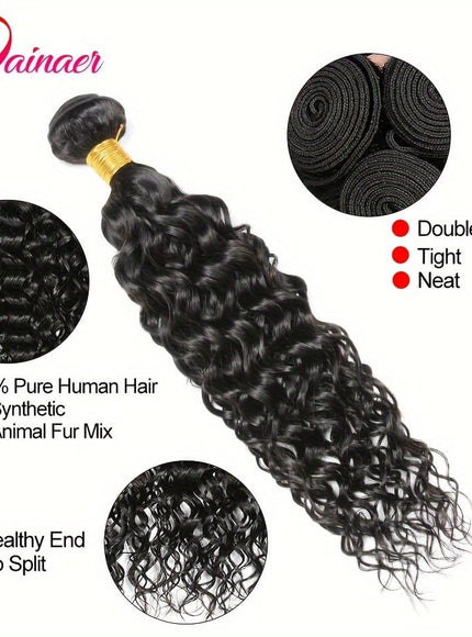 [KissIcon] Water Wave Bundles With Closure - Virgin