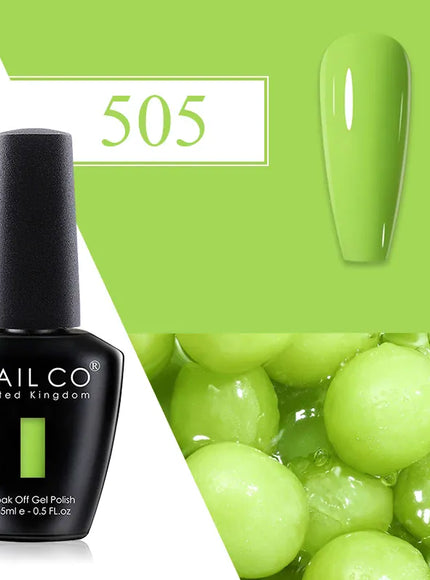 KissICON 505 💋 Nailco Red Gel Polish - Lasting Soak