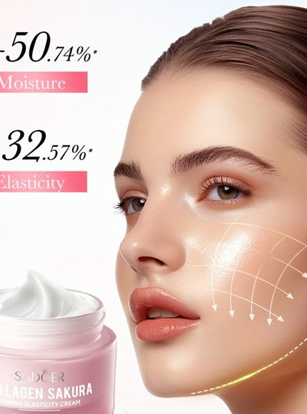 KissICON 50g(1.76oz) Collagen Sakura Firming Elasticity Face Cream - Non
