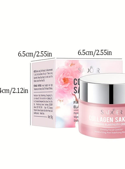 KissICON 50g(1.76oz) Collagen Sakura Firming Elasticity Face Cream - Non