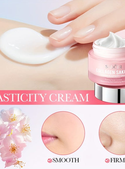 KissICON 50g(1.76oz) Collagen Sakura Firming Elasticity Face Cream - Non