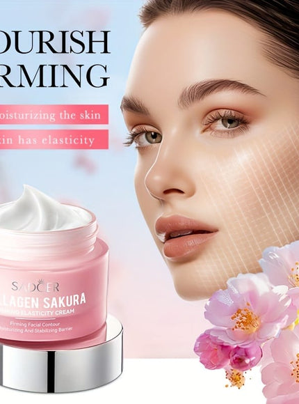 KissICON 50g(1.76oz) Collagen Sakura Firming Elasticity Face Cream - Non