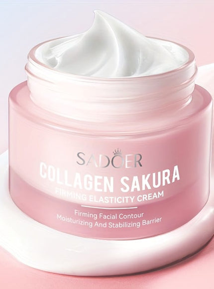 KissICON 50g(1.76oz) Collagen Sakura Firming Elasticity Face Cream - Non